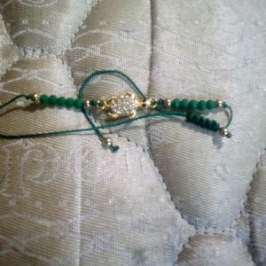 Iced Out Turtle Macrame Bracelet
